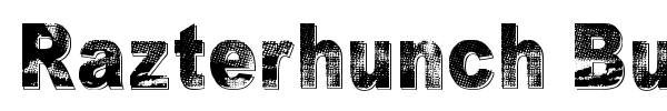 Razterhunch Burn font preview